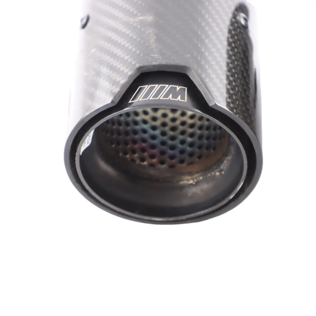 BMW F80 M3 F82 M4 M Sport Exhaust Tailpipe End Tips Carbon Set Kit - SKU 2468411-1 - Part number 2468411