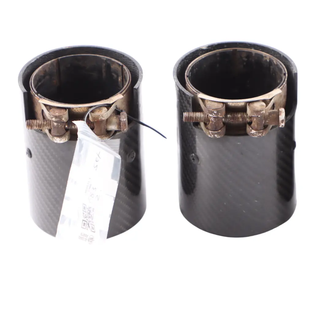 BMW F80 M3 F82 M4 M Sport Exhaust Tailpipe End Tips Carbon Set Kit - SKU 2468411-1 - Part number 2468411