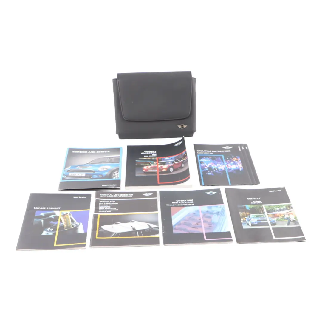 Mini R56 R57 LCI Service Booklet Owner's Handbook Pouch Case Set - SKU 2607472 - Part number 2607472