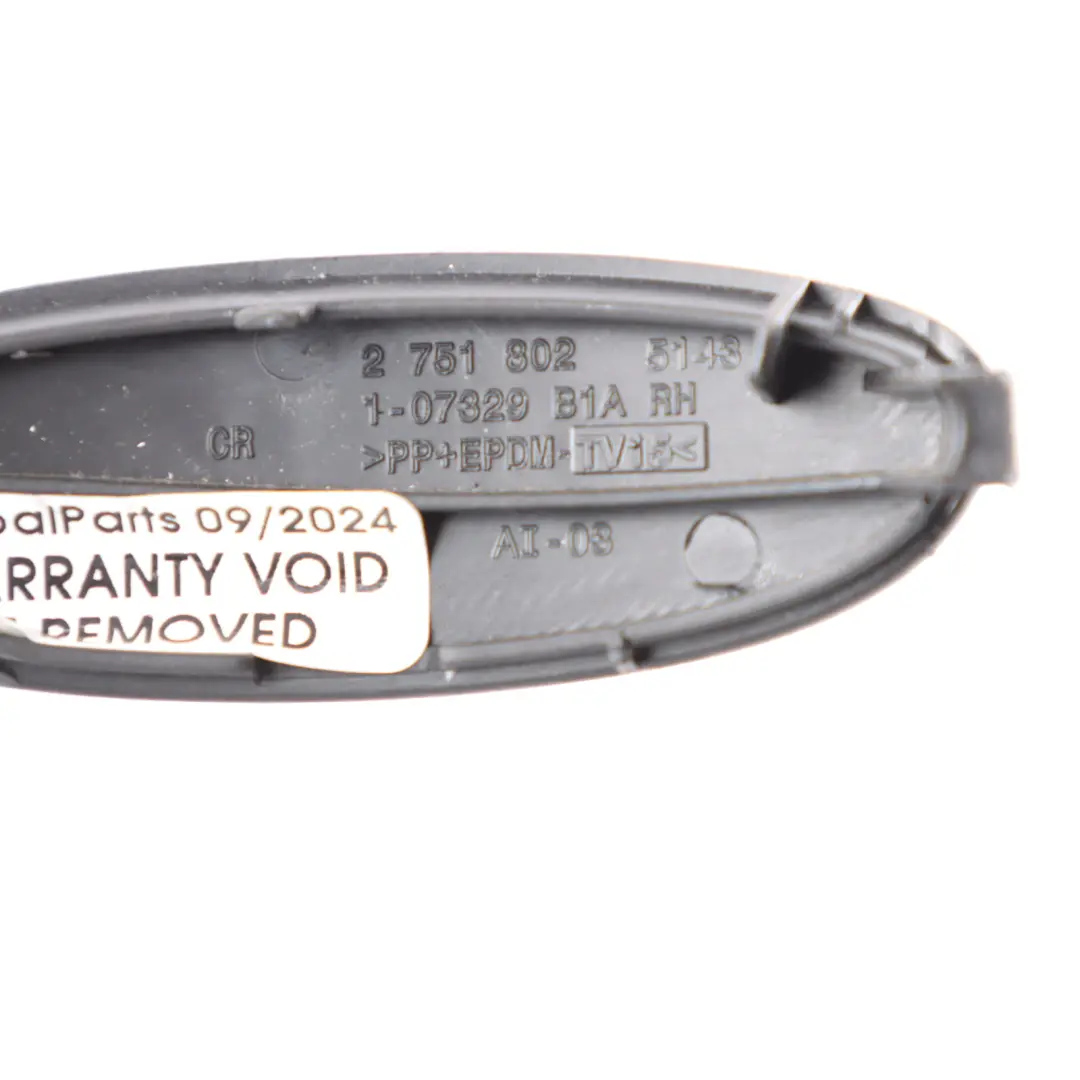 Cache Module D Air Montant Droit Côté Passager pour Mini Cooper One R56 LCI à propos du numéro de pièce 2751802 Mini Cooper One R56 LCI Cache Module D Air Montant Droit Côté Passager - SKU 2751802-1 - Numéro de pièce 2751802