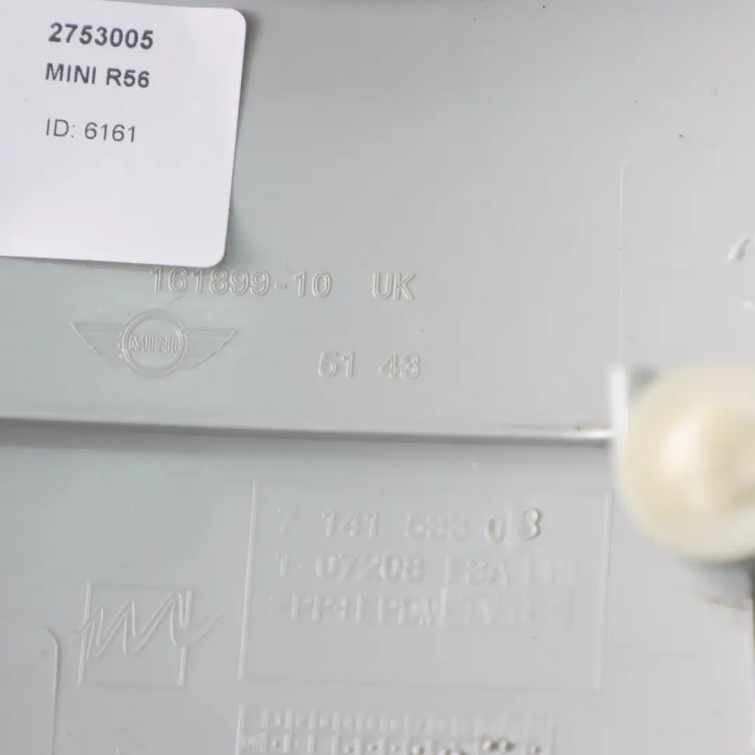 BMW MINI Cooper One R56 R56 LCI Cache Colonne C Gauche Hellgrau - SKU 2753005 - Numéro de pièce 2753005