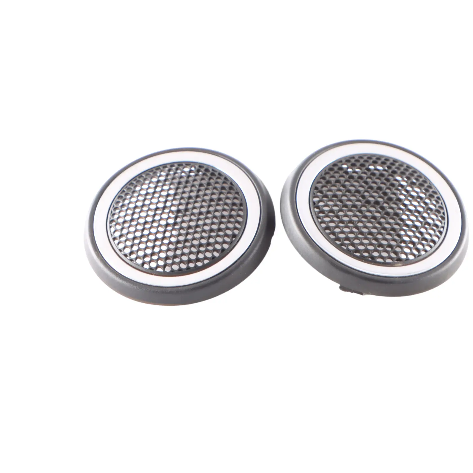 Mini R57 Front Door N/O/S Set Lower Woofer Speaker Cover Chrome Ambient Light