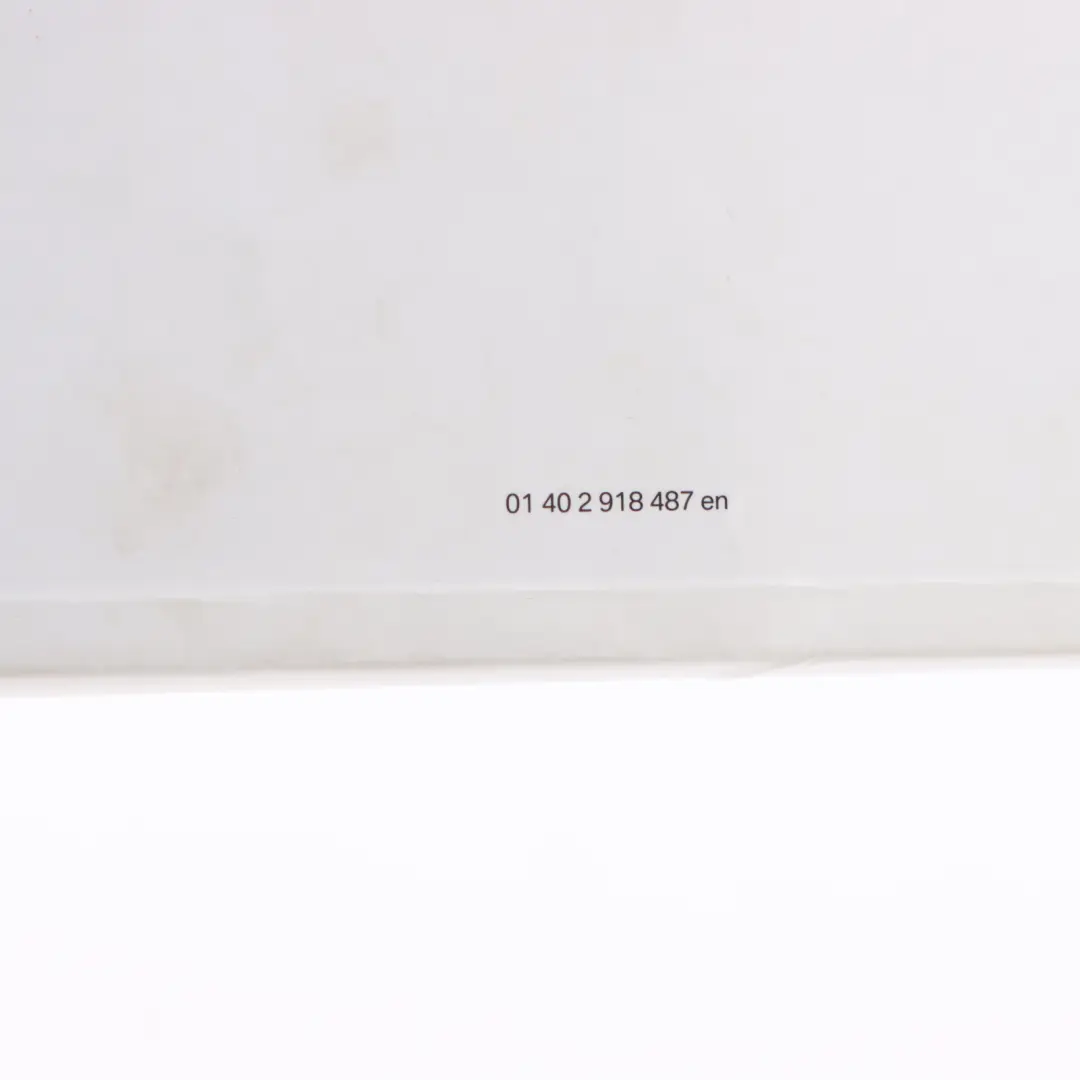 BMW X1 E84 Owner's Instructions Handbook Case Wallet Pouch - SKU 2918487 - Part number 2918487