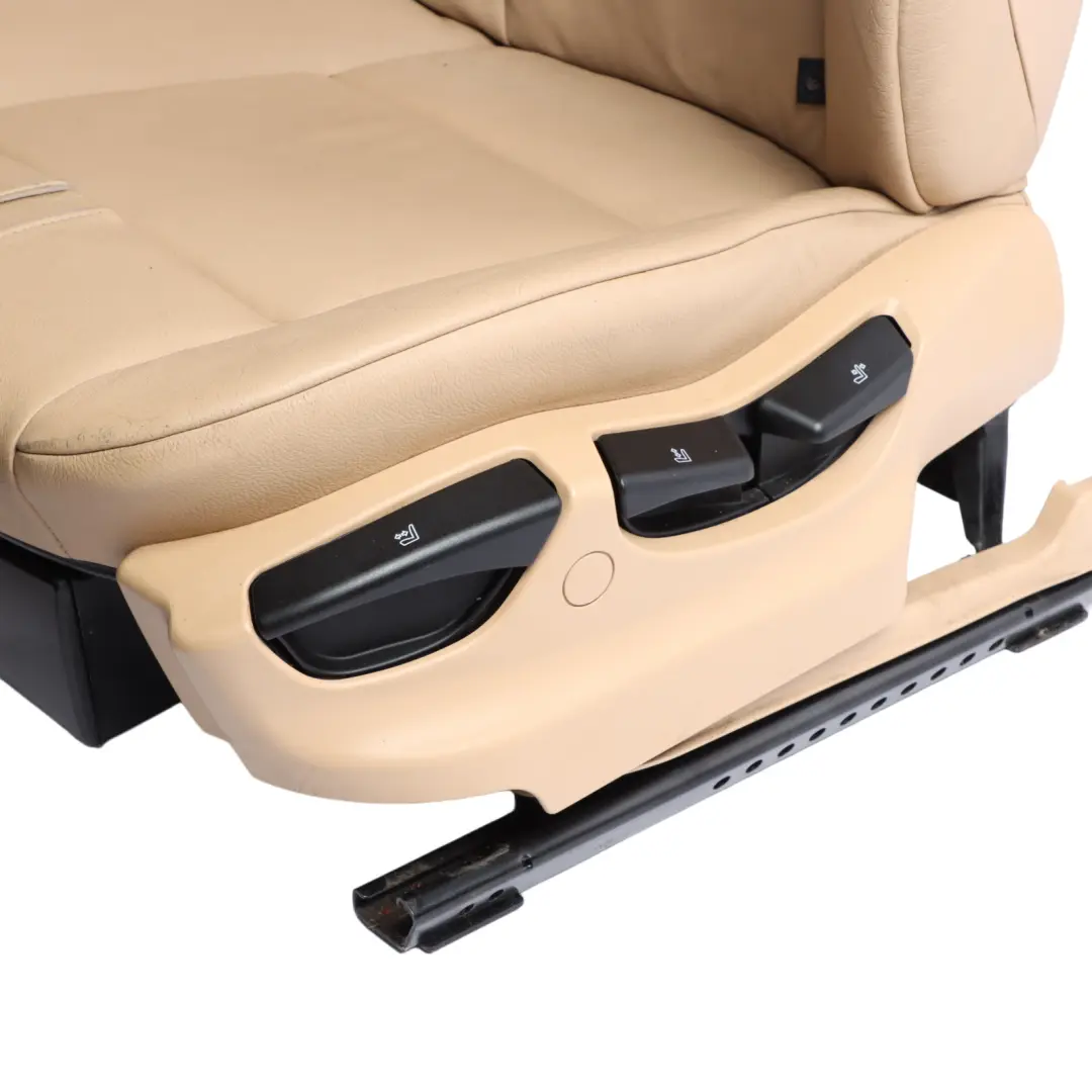 Front Left N/S Interior Leather Sand Beige to BMW X3 E83 LCI Seat with Part number 3448609 BMW X3 E83 LCI Seat Front Left N/S Interior Leather Sand Beige - SKU 3448609-1 - Part number 3448609