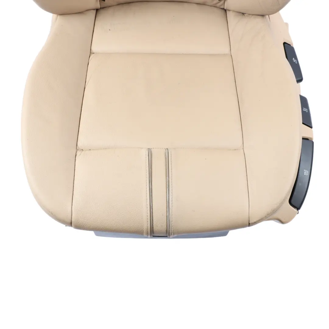 Front Left N/S Interior Leather Sand Beige to BMW X3 E83 LCI Seat with Part number 3448609 BMW X3 E83 LCI Seat Front Left N/S Interior Leather Sand Beige - SKU 3448609-1 - Part number 3448609
