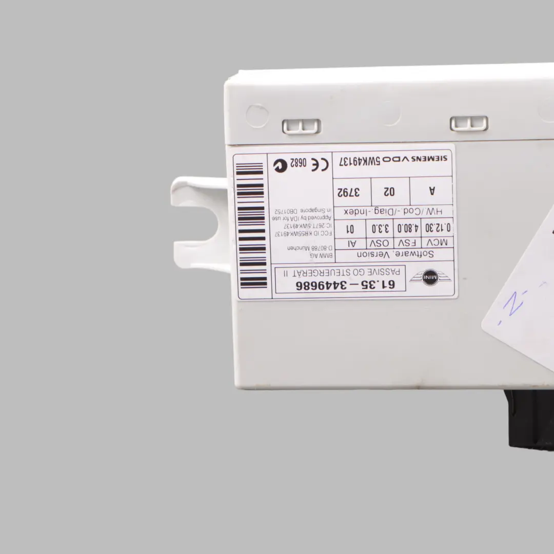 Mini Cooper R55 R56 R57 Passives Go Modul Steuergerät - SKU 3449686 - Teilenummer 3449686