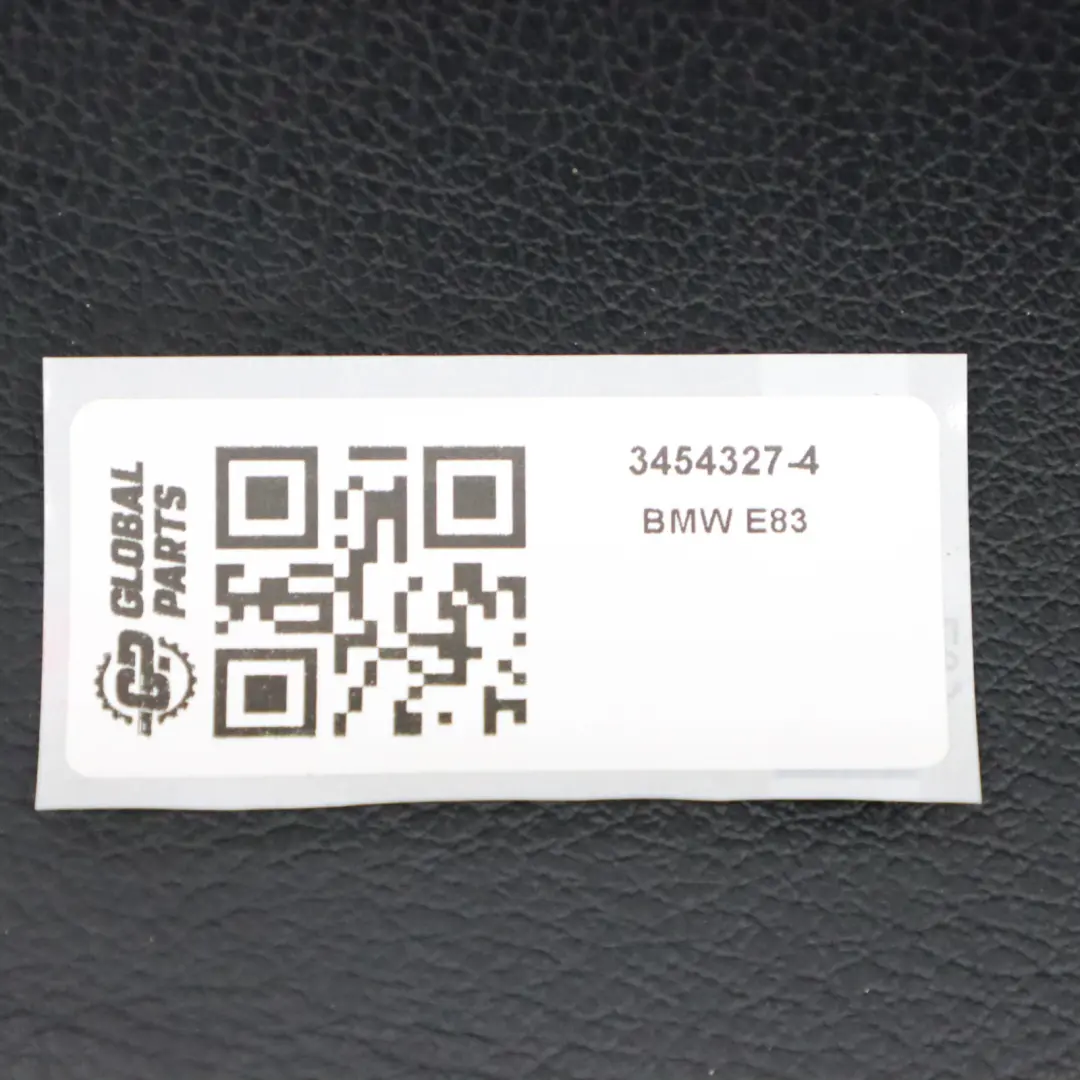  Asiento Delantero BMW X3 E83 LCI Derecho Sport Interior Cuero Nevada Negro - SKU 3454327-4 - Número de pieza 3454327