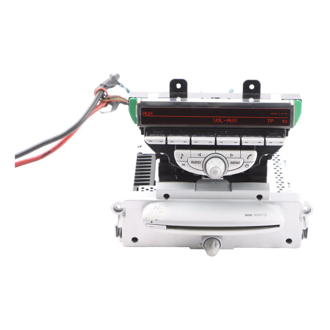 Radio Boost CD Audio Player Head Unit para Mini Cooper R55 R56 R57 2 con número de pieza 3455539 Mini Cooper R55 R56 R57 2 Radio Boost CD Audio Player Head Unit - SKU 3455539-2 - Número de pieza 3455539