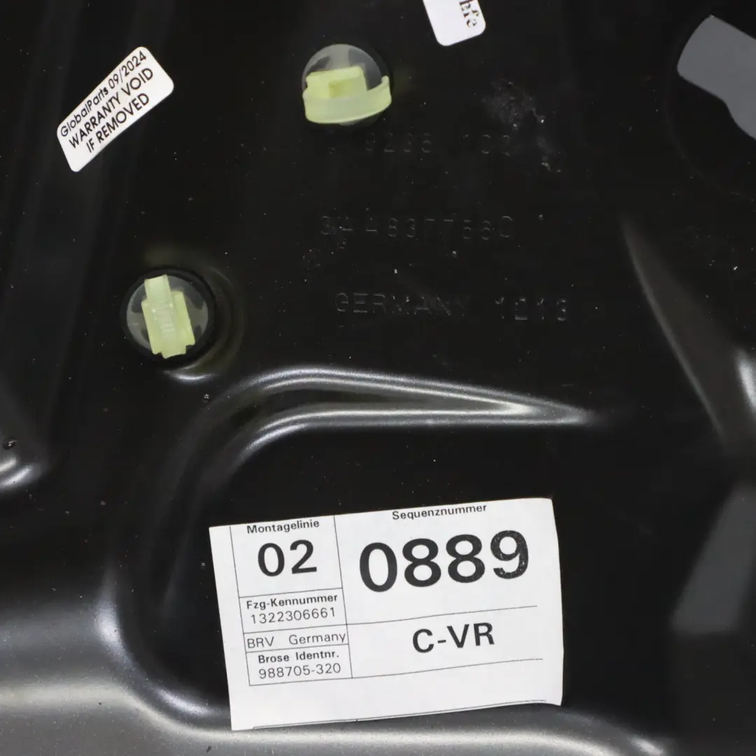 Volkswagen Passat B7 Alzacristalli Anteriore Destro Regolatore Motore - SKU 3AA837462C - Numero di parte 3AA837462C