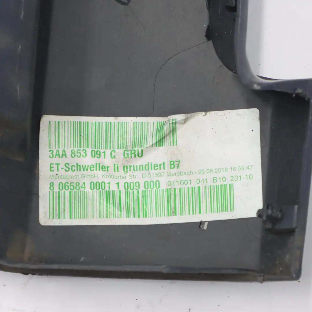 Volkswagen Passat B7 Seitenschweller Links Türschwellerabdeckung Nachtblau H5X - SKU 3AA853091C-NBL - Teilenummer 3AA853091C