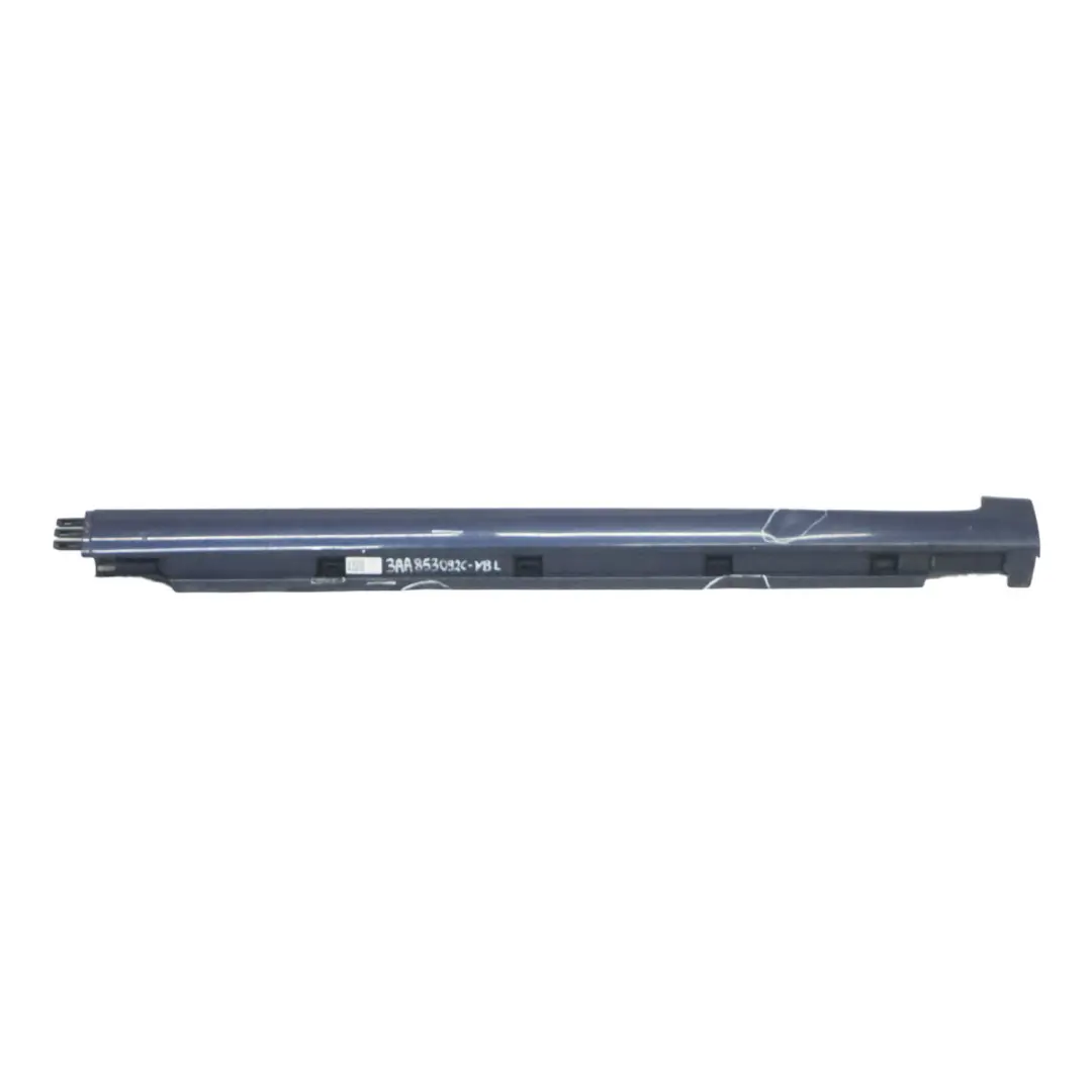 Volkswagen VW Passat B7 Cache Latérale Seuil de Porte Droit Night Blue H5X - SKU 3AA853092C-NBL - Numéro de pièce 3AA853092C