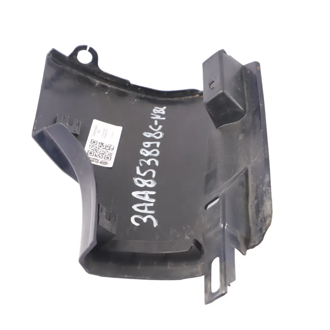 VW Passat B7 Soporte de Faldón Lateral Trasero Derecho Guía Night Black H5X - SKU 3AA853898C-NBL - Número de pieza 3AA853898C