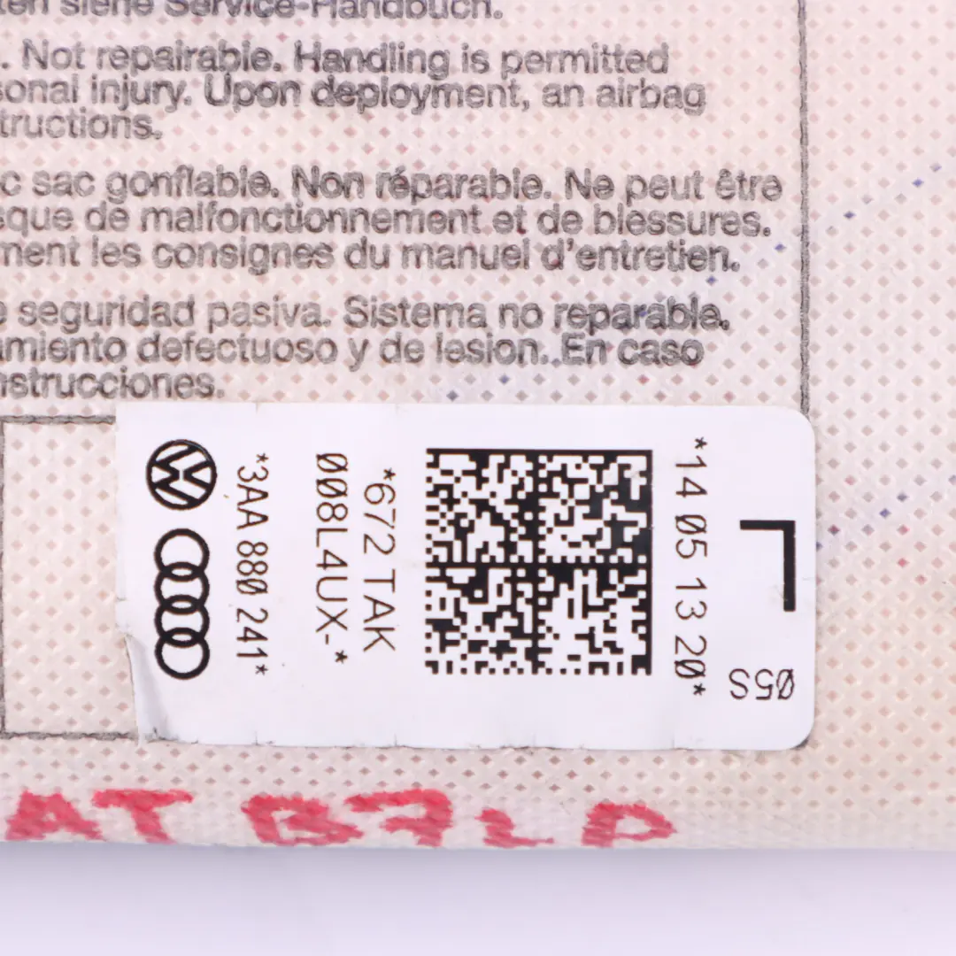 Volkswagen VW Passat B7 Modulo Aria Sedile Anteriore Sinistro SRS - SKU 3AA880241 - Numero di parte 3AA880241