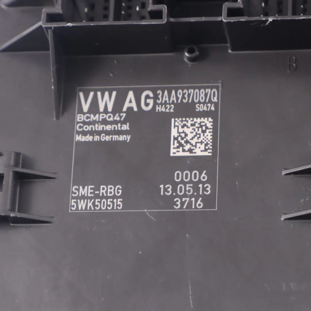 Volkswagen VW Passat B7 Module BCM Body Control Unit Module ECU - SKU 3AA937087R - Part number 3AA937087R