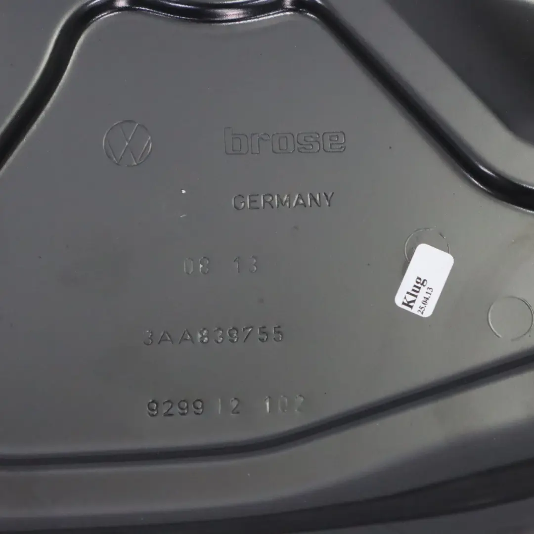 Volkswagen Passat B7 Porte Arrière Gauche Lève Vitre - SKU 3AF839461C - Numéro de pièce 3AF839461C
