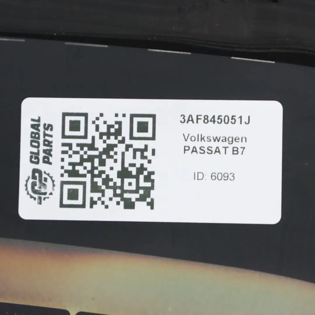 Volkswagen Passat B7 Szyba Tylna Tył Klapy Bagażnika - SKU 3AF845051J - Numer Części 3AF845051J