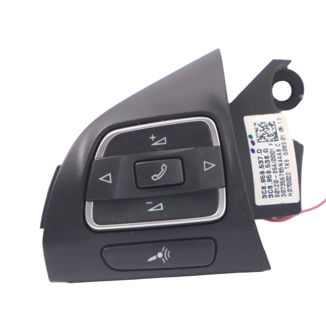 VW Passat B7 Volante Interruptor Controles Panel Unidad Multifunción - SKU 3C8959537D - Número de pieza 3C8959537D