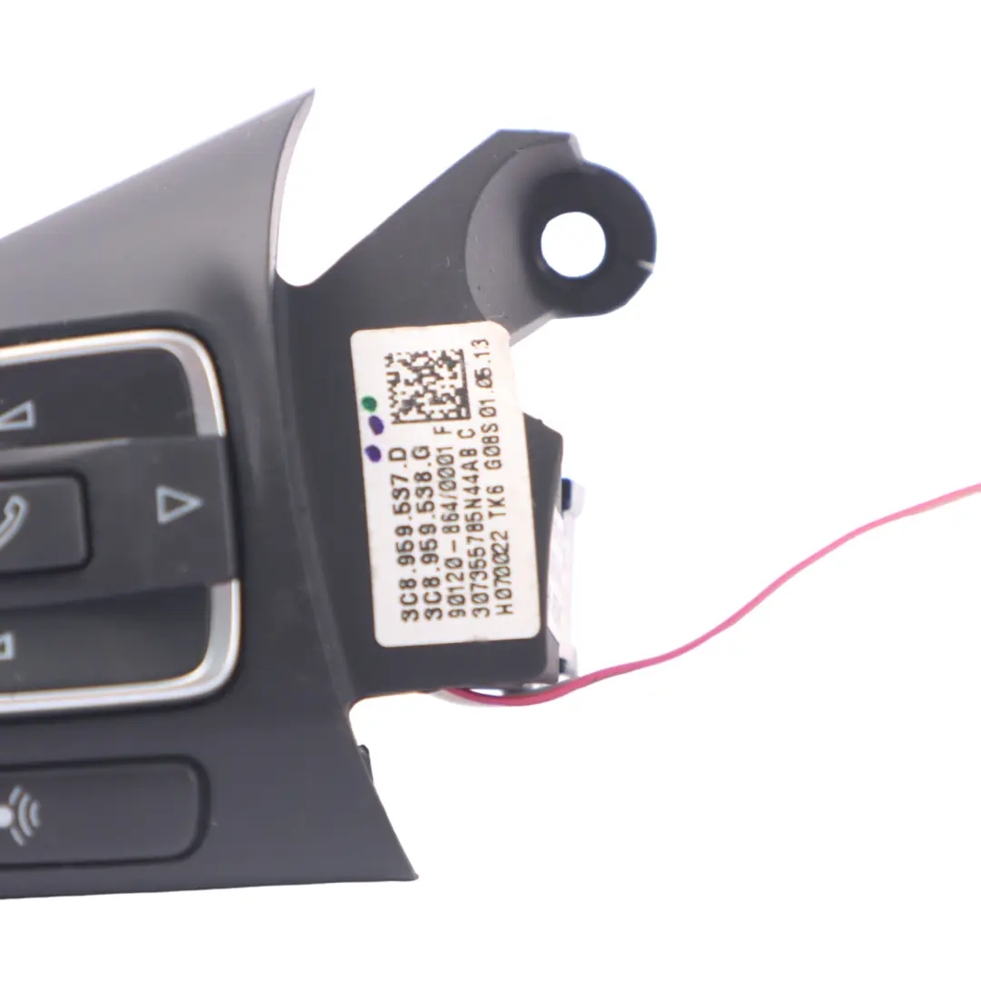 VW Passat B7 Commutateur de Volant Unité de Panneau de Contrôle - SKU 3C8959537D - Numéro de pièce 3C8959537D