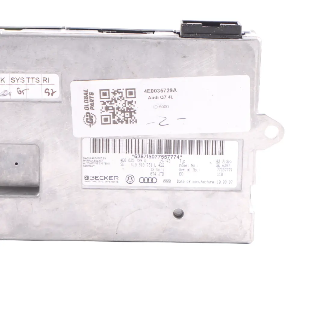 Audi Q7 4L Bluetooth Module Multimedia Control Unit ECU - SKU 4E0035729A - Part number 4E0035729A