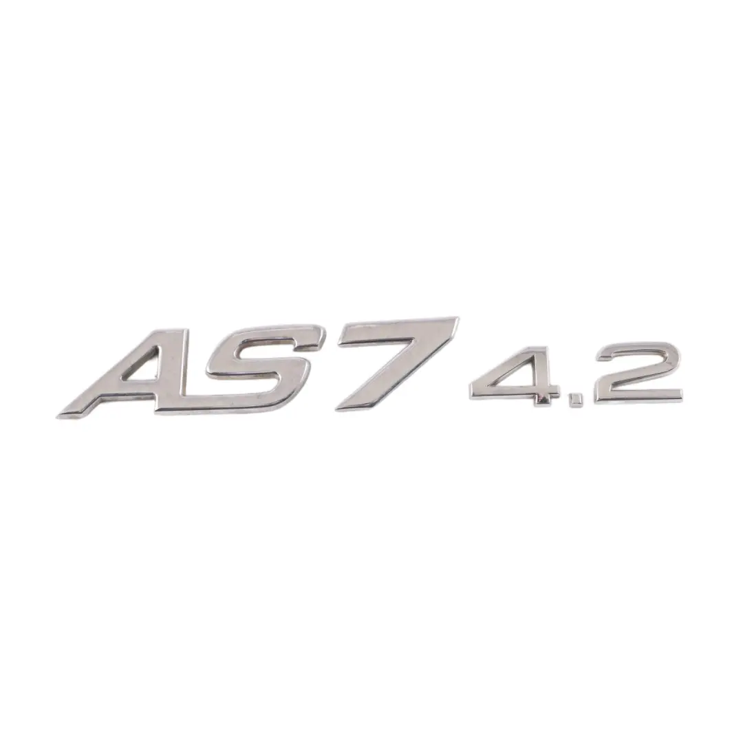 Emblema del Portellone Posteriore AS7 4.2 per Audi Q7 4L con numero di parte 4E0853743S Audi Q7 4L Emblema del Portellone Posteriore AS7 4.2 - SKU 4E0853743S - Numero di parte 4E0853743S