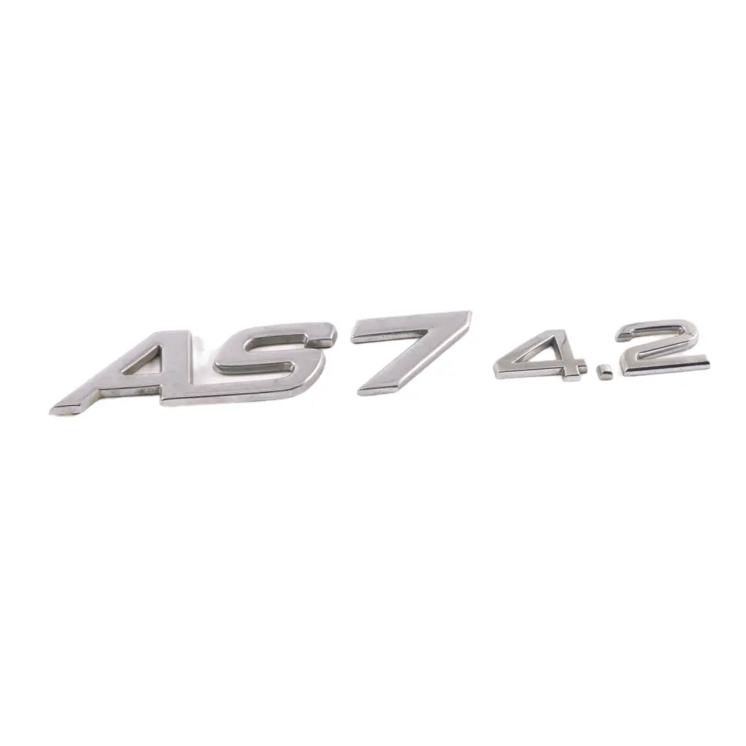 Emblème de Hayon de Coffre Arrière AS7 4.2 pour Audi Q7 4L à propos du numéro de pièce 4E0853743S Audi Q7 4L Emblème de Hayon de Coffre Arrière AS7 4.2 - SKU 4E0853743S - Numéro de pièce 4E0853743S
