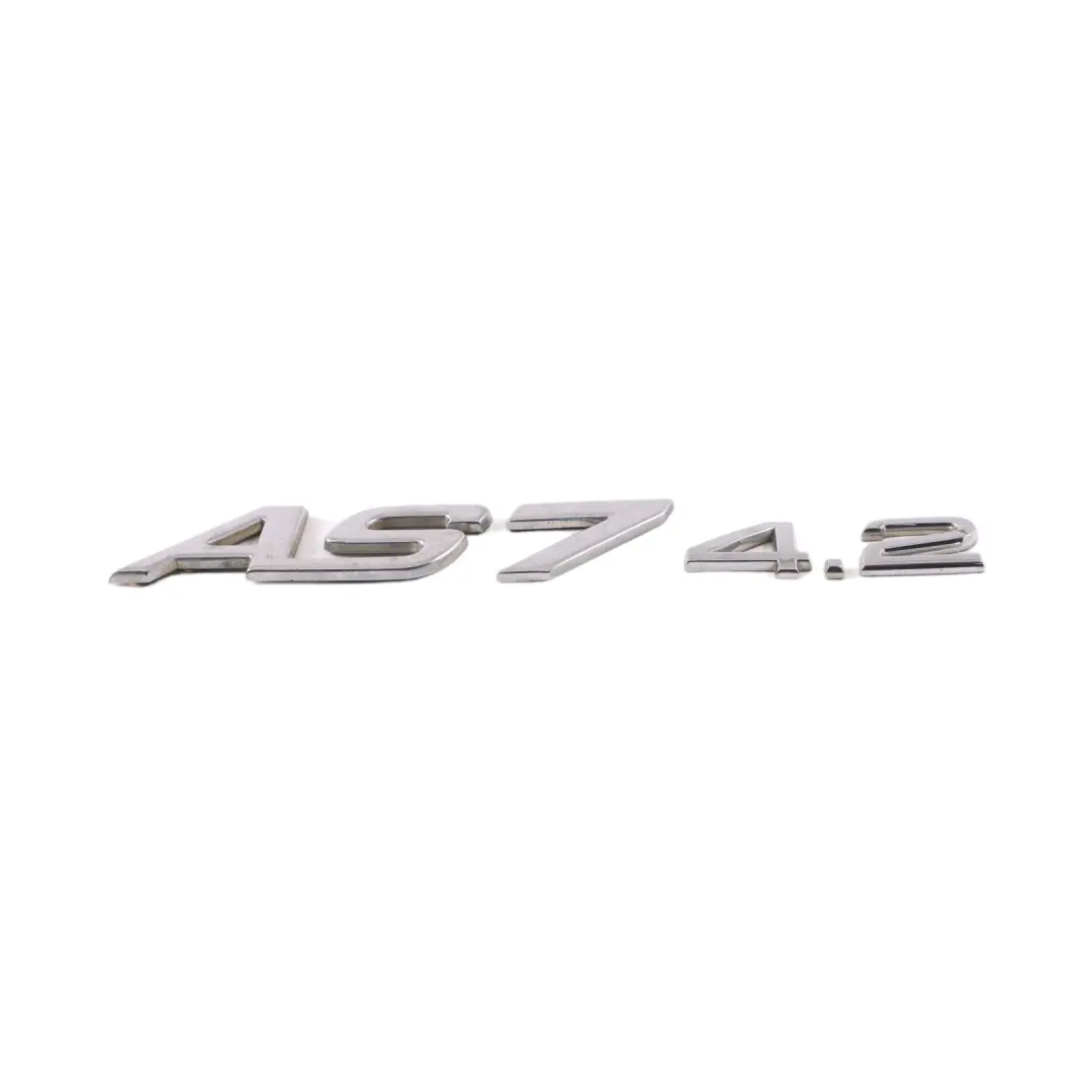 Emblema de Puerta Trasera AS7 4.2 Insignia de Letras para Audi Q7 4L con número de pieza 4E0853743S Audi Q7 4L Emblema de Puerta Trasera AS7 4.2 Insignia de Letras - SKU 4E0853743S - Número de pieza 4E0853743S