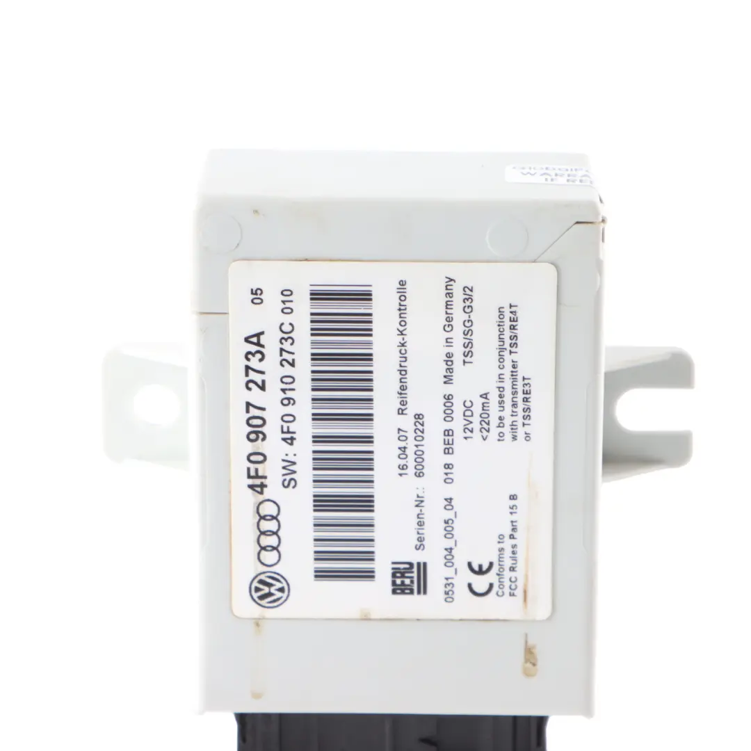 Audi S8 A8 D3 A6 C6 Q7 4L Reifendruck RDC Steuergerät Radmodul - SKU 4F0907273A - Teilenummer 4F0907273A