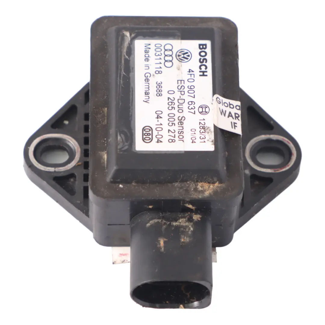 Audi A4 B7 Módulo Sensor Electrónico de Velocidad de Guiñada - SKU 4F0907637 - Número de pieza 4F0907637