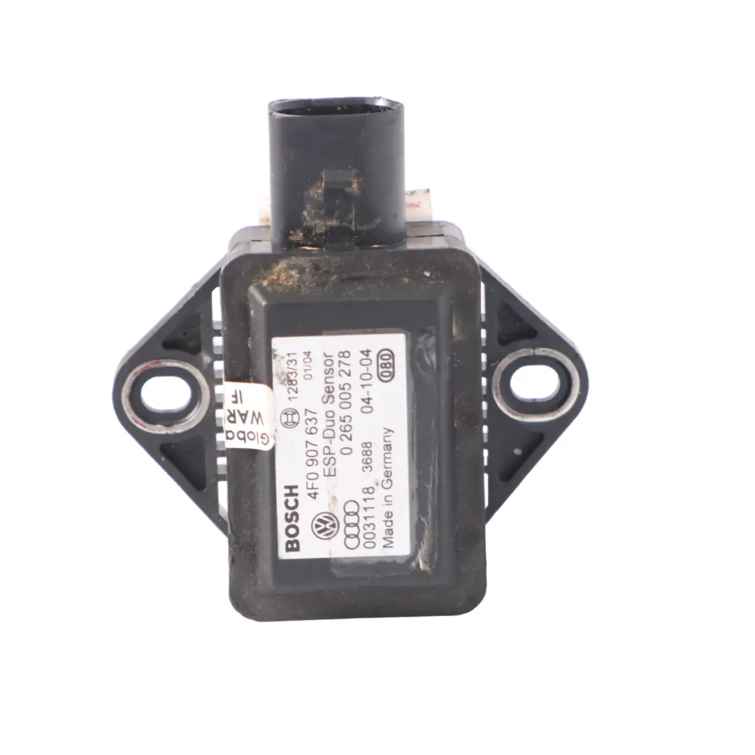 Module de capteur électronique vitesse de lacet pour Audi A4 B7 à propos du numéro de pièce 4F0907637 Audi A4 B7 Module de capteur électronique vitesse de lacet - SKU 4F0907637 - Numéro de pièce 4F0907637
