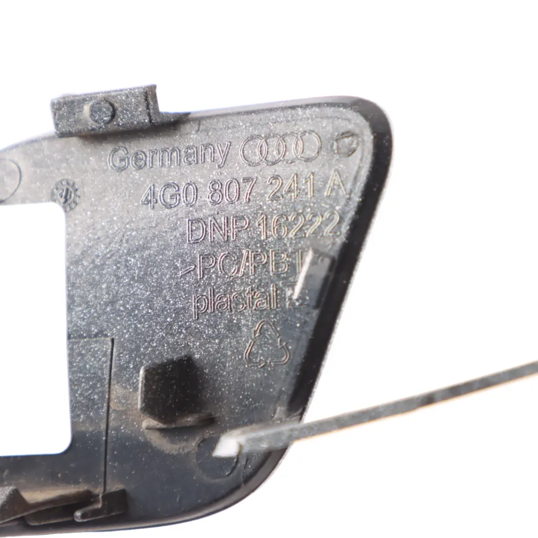 Audi A6 C7 Front Bumper Towing Tow Eye Cover Cap Ibis White - Y9C - SKU 4G0807241A-IWH - Part number 4G0807241A