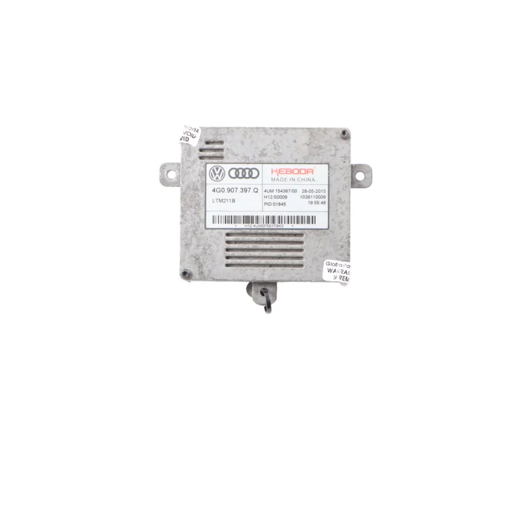 Audi Q3 8U Headlight Module Ballast Relay Control Unit LCM - SKU 4G0907397Q - Part number 4G0907397Q