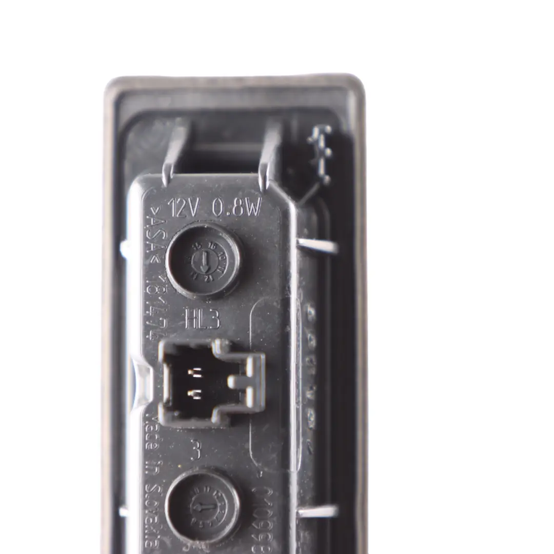 Luz de matrícula trasera para Audi A1 8X con número de pieza 4G0943021 Audi A1 8X Luz de matrícula trasera - SKU 4G0943021 - Número de pieza 4G0943021