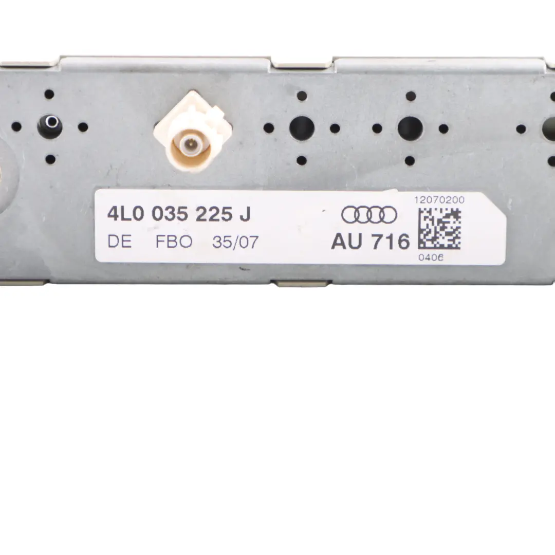 Módulo de control del amplificador de antena para Audi Q7 4L con número de pieza 4L0035225J Audi Q7 4L Módulo de control del amplificador de antena - SKU 4L0035225J - Número de pieza 4L0035225J