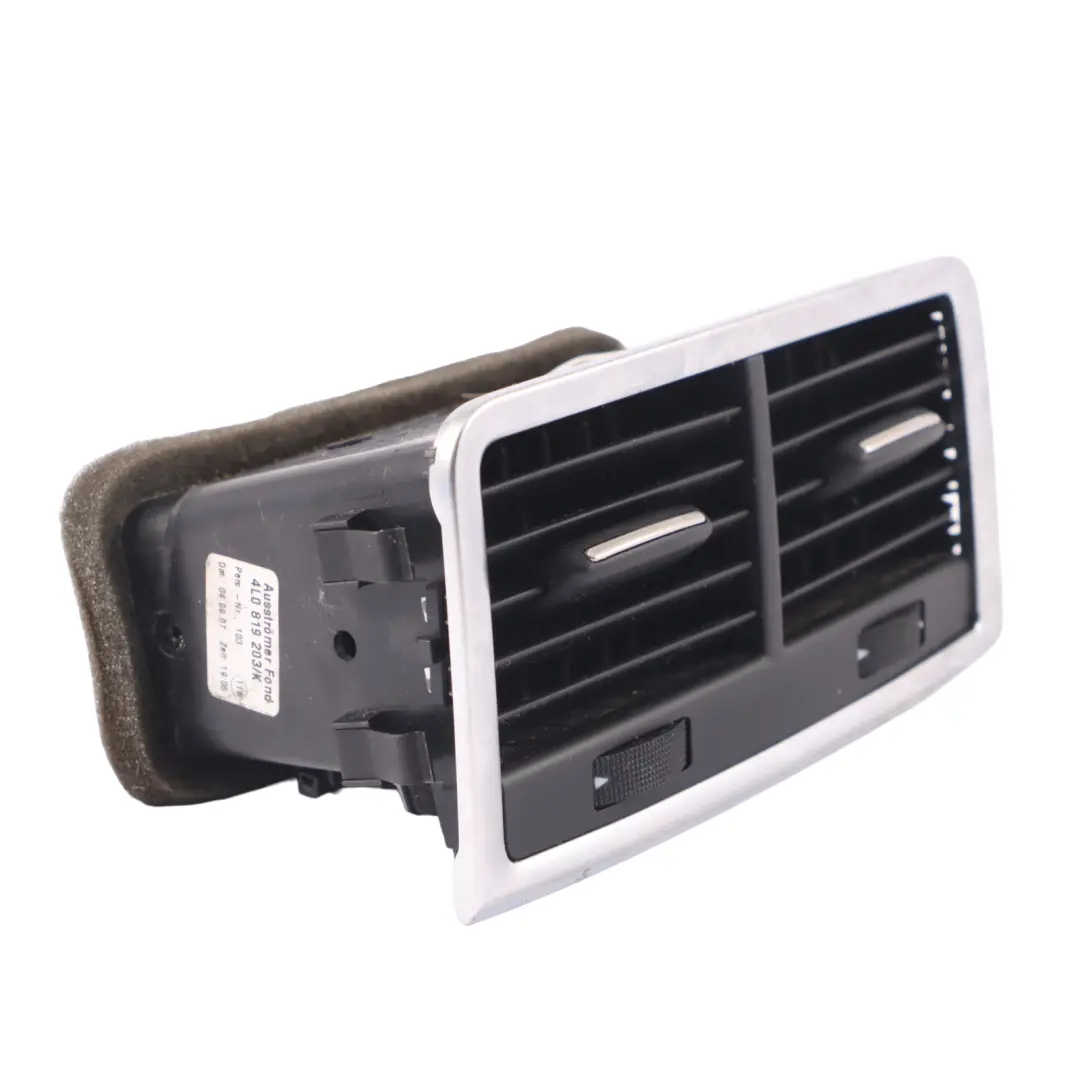 Console centrale posteriore Griglia di aerazione Copertura per Audi Q7 4L con numero di parte 4L0819203K Audi Q7 4L Console centrale posteriore Griglia di aerazione Copertura - SKU 4L0819203K - Numero di parte 4L0819203K