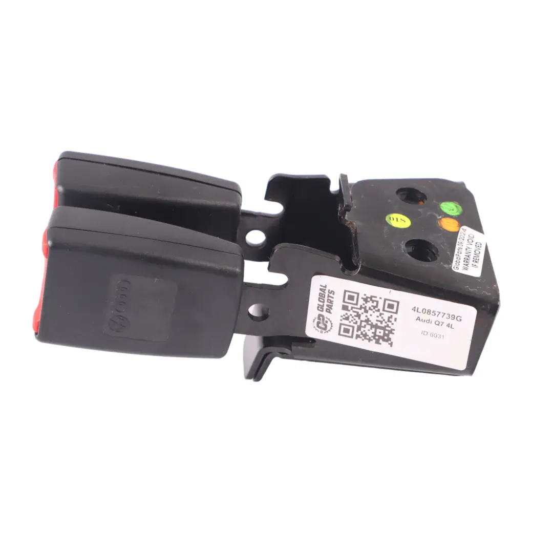 Audi Q7 4L Twin Double Seat Belt Rear 3RD Row Middle Seatbelt - SKU 4L0857739G - Part number 4L0857739G