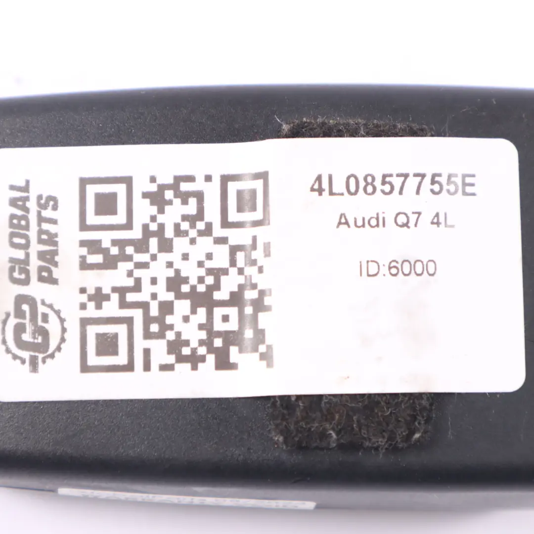 Hebilla Cinturón Seguridad Delantero Derecho Bloqueo para Audi Q7 4L con número de pieza 4L0857755E Audi Q7 4L Hebilla Cinturón Seguridad Delantero Derecho Bloqueo - SKU 4L0857755E - Número de pieza 4L0857755E