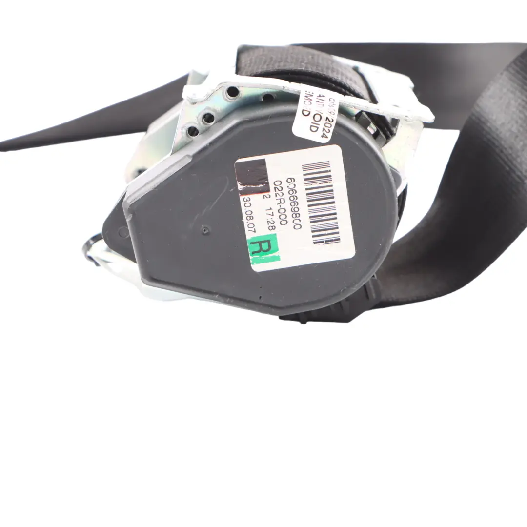 Cinturón de seguridad trasero derecho negro para Audi Q7 4L con número de pieza 4L0857806G Audi Q7 4L Cinturón de seguridad trasero derecho negro - SKU 4L0857806G - Número de pieza 4L0857806G