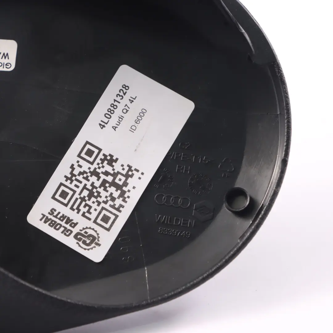 4R Housse de Siège Avant Droite Panneau de Garniture Noir pour Audi Q7 à propos du numéro de pièce 4L0881328 Audi Q7 4R Housse de Siège Avant Droite Panneau de Garniture Noir - SKU 4L0881328 - Numéro de pièce 4L0881328