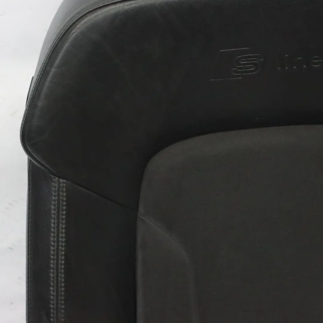 Audi Q7 4L Sitz Vorne Rechts S-Line Sport Beheizt Leder Alcantara Schwarz - SKU 4L0881806G-1 - Teilenummer 4L0881806G