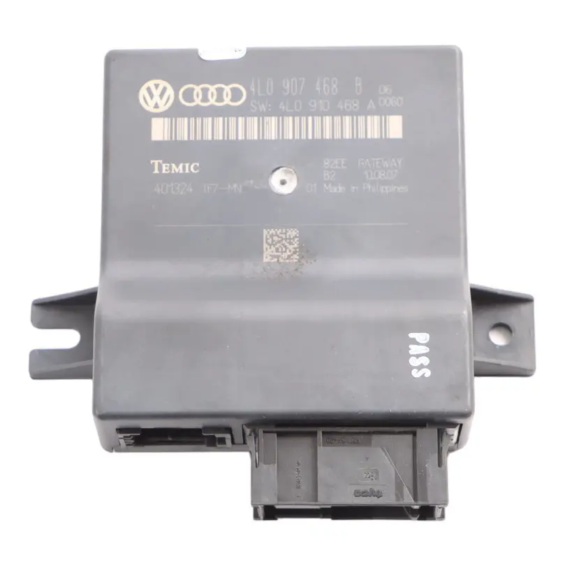 Módulo Gateway Unidad de Control Central para Audi Q7 4L con número de pieza 4L0907468B Audi Q7 4L Módulo Gateway Unidad de Control Central - SKU 4L0907468B - Número de pieza 4L0907468B