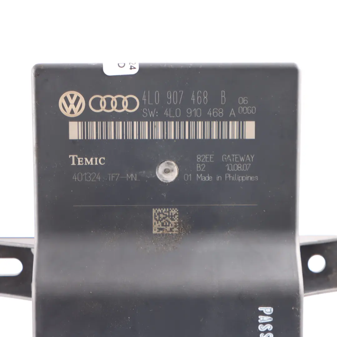 Audi Q7 4L Módulo Gateway Unidad de Control Central - SKU 4L0907468B - Número de pieza 4L0907468B