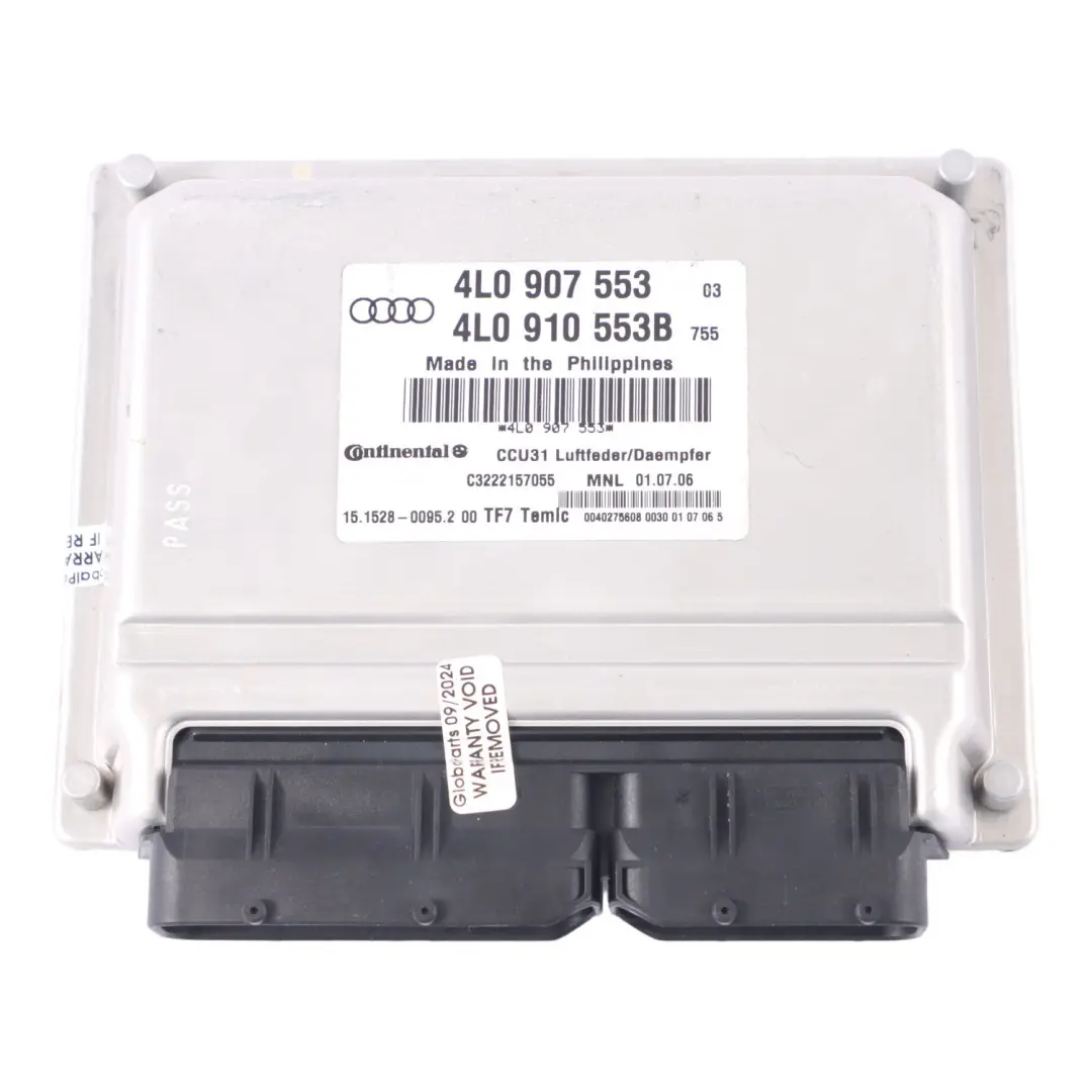 Módulo de Control de Suspensión de Aire ECU para Audi Q7 4L con número de pieza 4L0910553B Audi Q7 4L Módulo de Control de Suspensión de Aire ECU - SKU 4L0910553B - Número de pieza 4L0910553B