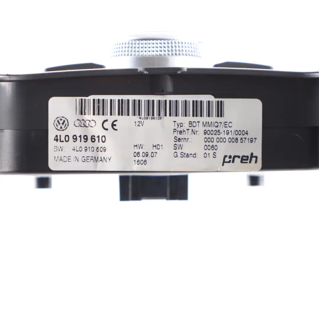 Audi Q7 4L Multimedia Controller Switch Panel Control - SKU 4L0919610 - Part number 4L0919610