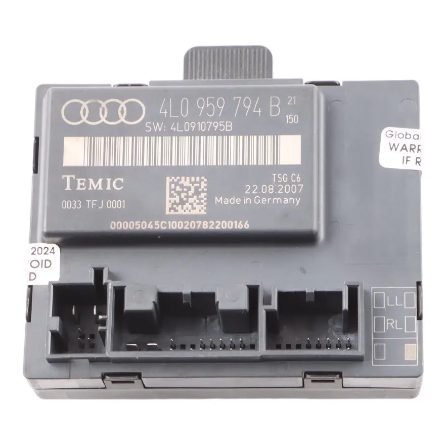 Door Control Module Electrical Unit ECU Rear Right O/S to Audi Q7 4L with Part number 4L0959794B Audi Q7 4L Door Control Module Electrical Unit ECU Rear Right O/S - SKU 4L0959794B - Part number 4L0959794B