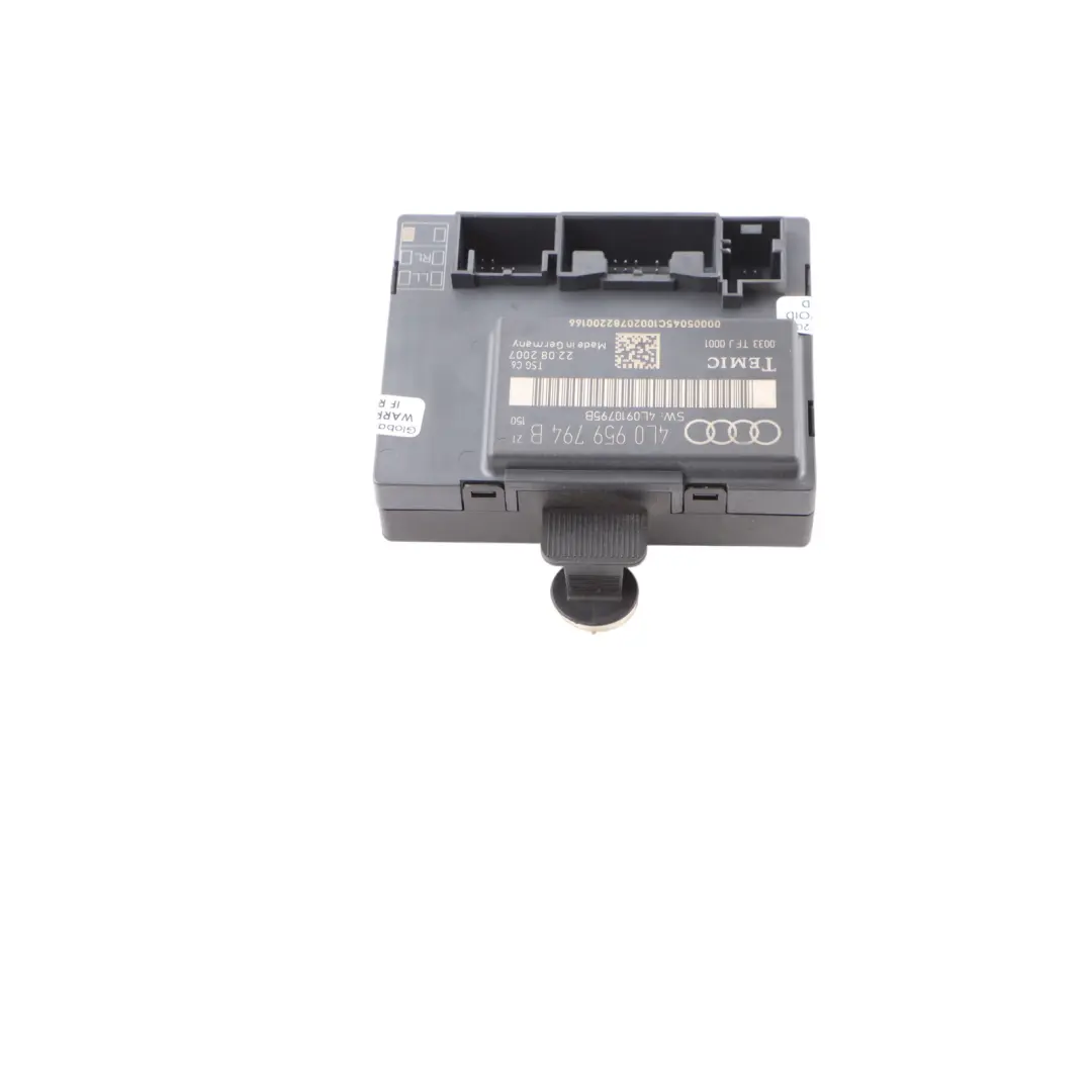Modulo porta Unità elettrica ECU posteriore destra per Audi Q7 4L con numero di parte 4L0959794B Audi Q7 4L Modulo porta Unità elettrica ECU posteriore destra - SKU 4L0959794B - Numero di parte 4L0959794B