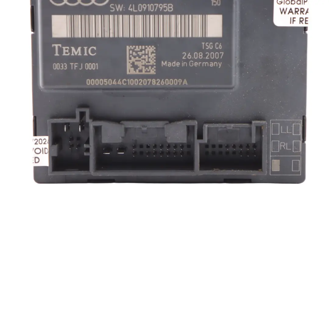 Unidad Módulo Control de Puerta ECU Trasera Izquierda para Audi Q7 4L con número de pieza 4L0959795B Audi Q7 4L Unidad Módulo Control de Puerta ECU Trasera Izquierda - SKU 4L0959795B - Número de pieza 4L0959795B