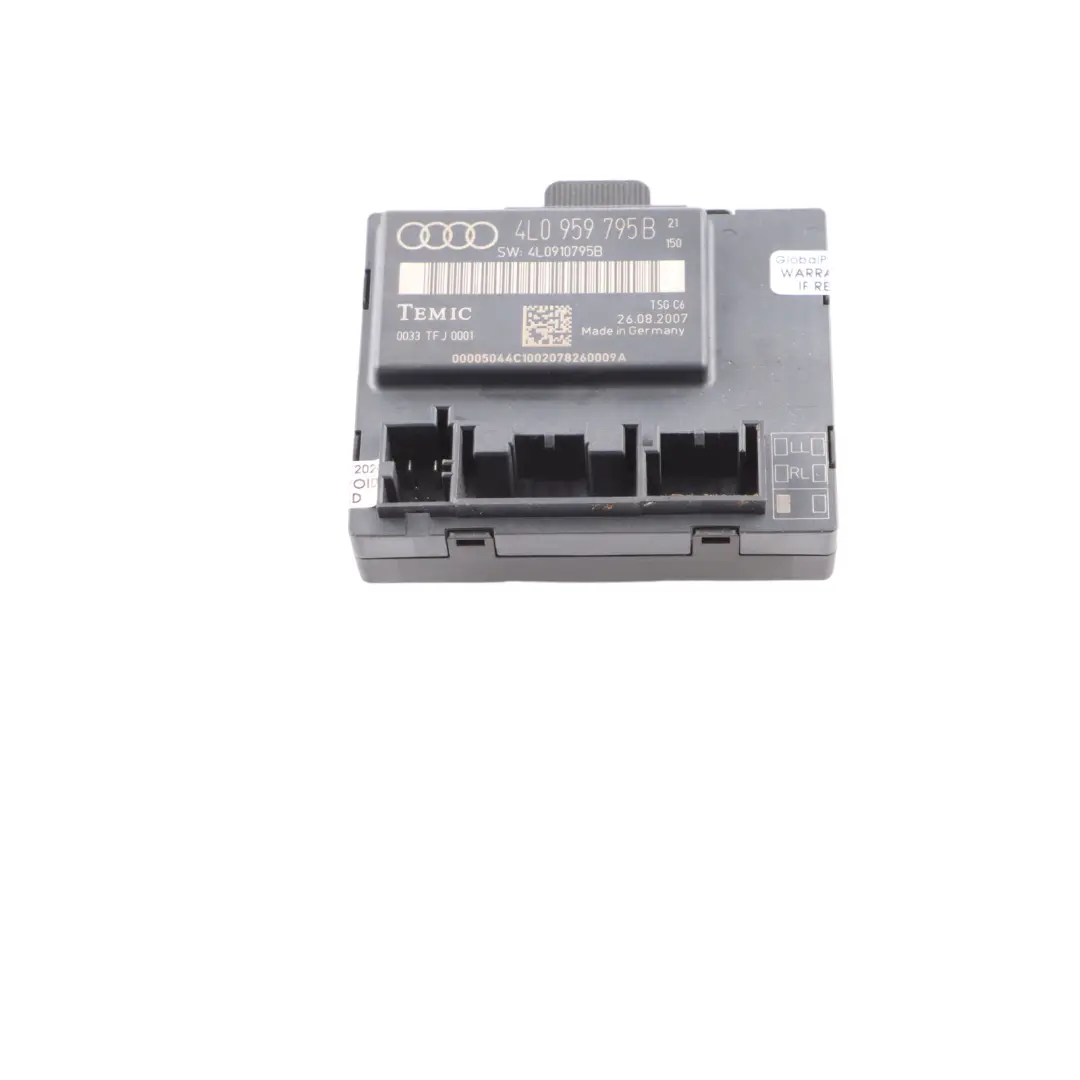 Unità modulo di controllo porta ECU posteriore sinistra per Audi Q7 4L con numero di parte 4L0959795B Audi Q7 4L Unità modulo di controllo porta ECU posteriore sinistra - SKU 4L0959795B - Numero di parte 4L0959795B