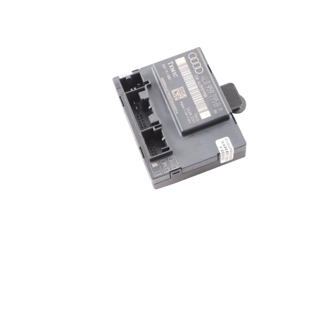 Moduł Sterownik Drzwi Tylny Lewy Tył Lewy do Audi Q7 4L o numerze 4L0959795B Audi Q7 4L Moduł Sterownik Drzwi Tylny Lewy Tył Lewy - SKU 4L0959795B - Numer Części 4L0959795B