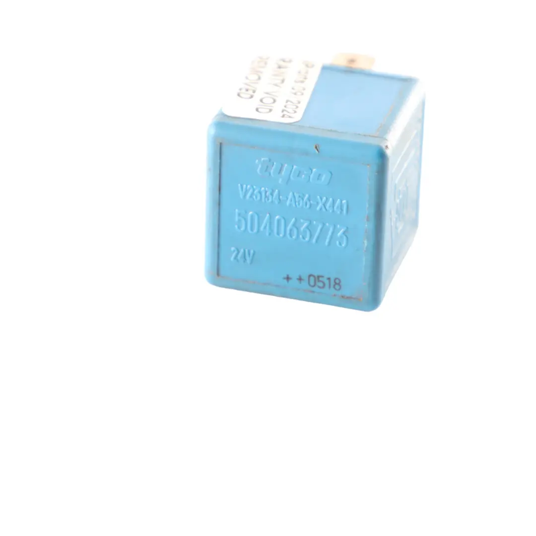 Eurocargo Relay 24V V23134-A56-X441 Blue to Iveco with Part number 504063773 Iveco Eurocargo Relay 24V V23134-A56-X441 Blue - SKU 504063773 - Part number 504063773