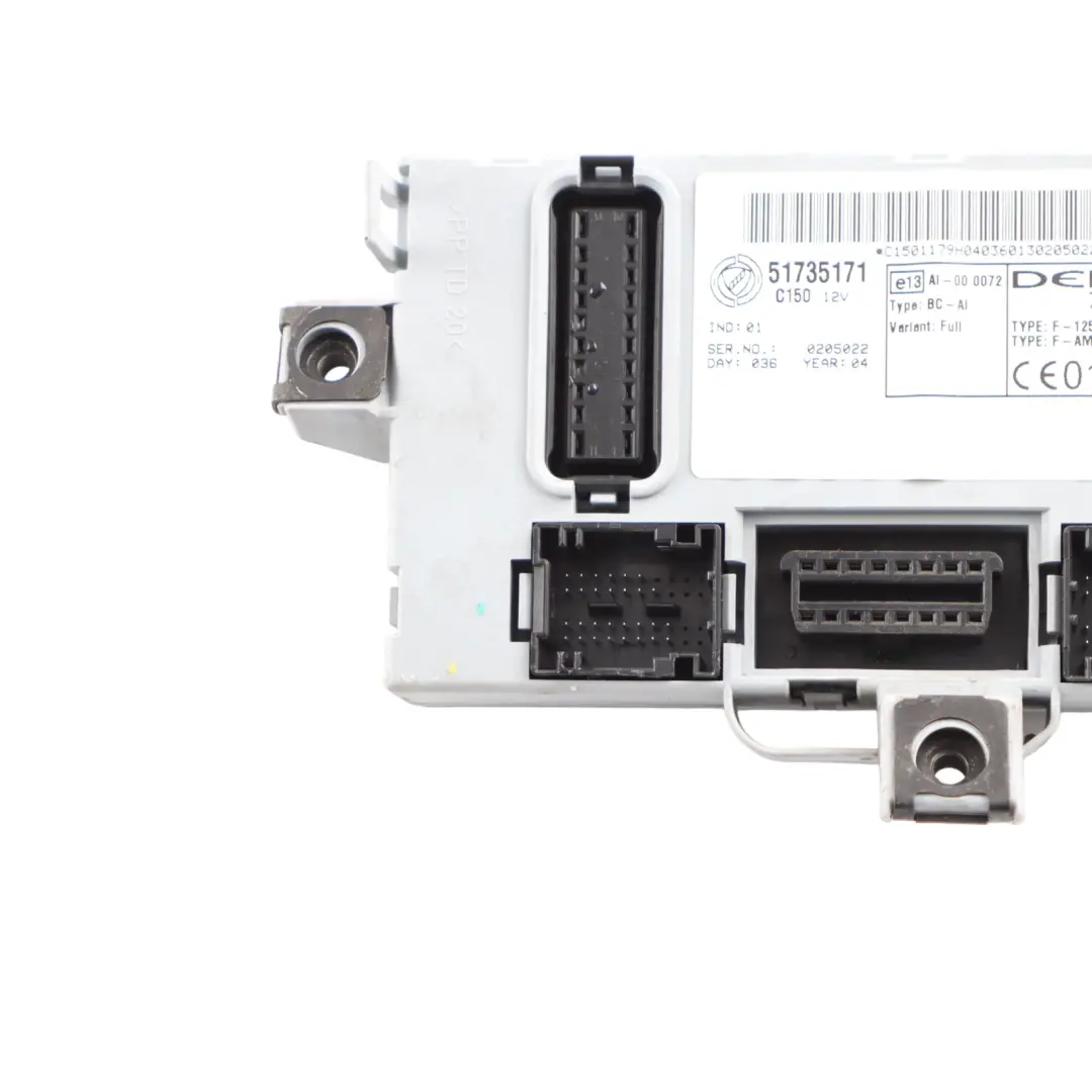 Body Control Comfort Unit Module BC ECU Delphi C150 to Fiat Doblo 119 with Part number 51735171 Fiat Doblo 119 Body Control Comfort Unit Module BC ECU Delphi C150 - SKU 51735171 - Part number 51735171